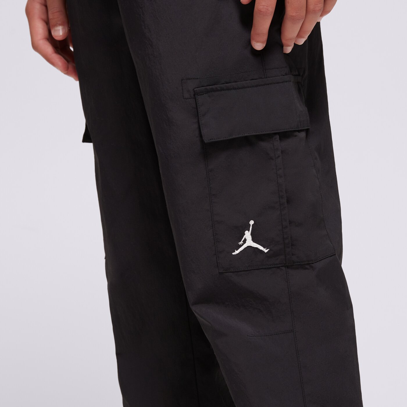 Детски панталони JORDAN DOUBLE CARGO PANT BLK 95d379-023 цвят черен