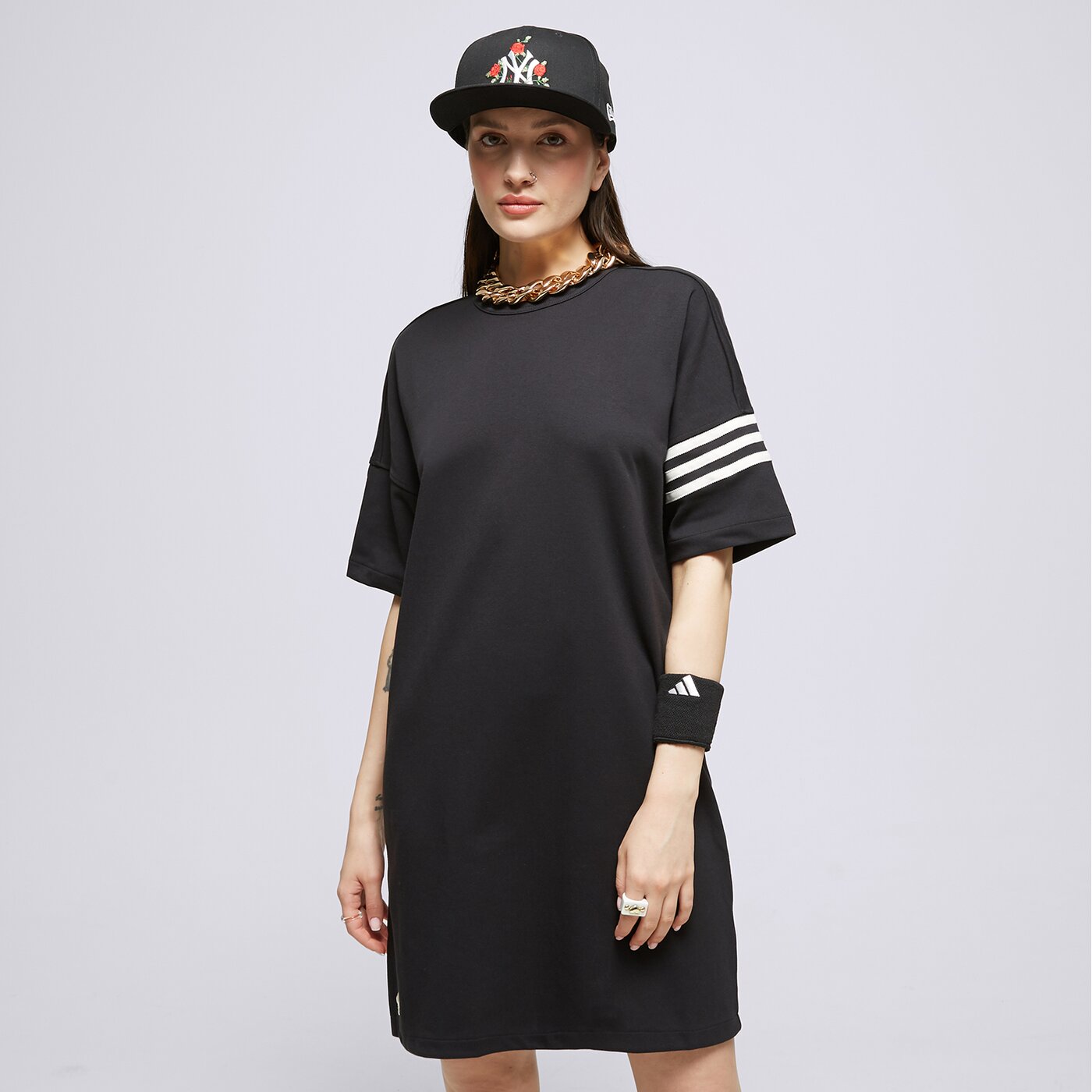 Дамски ADIDAS РОКЛЯ TEE  ib7309 цвят черен