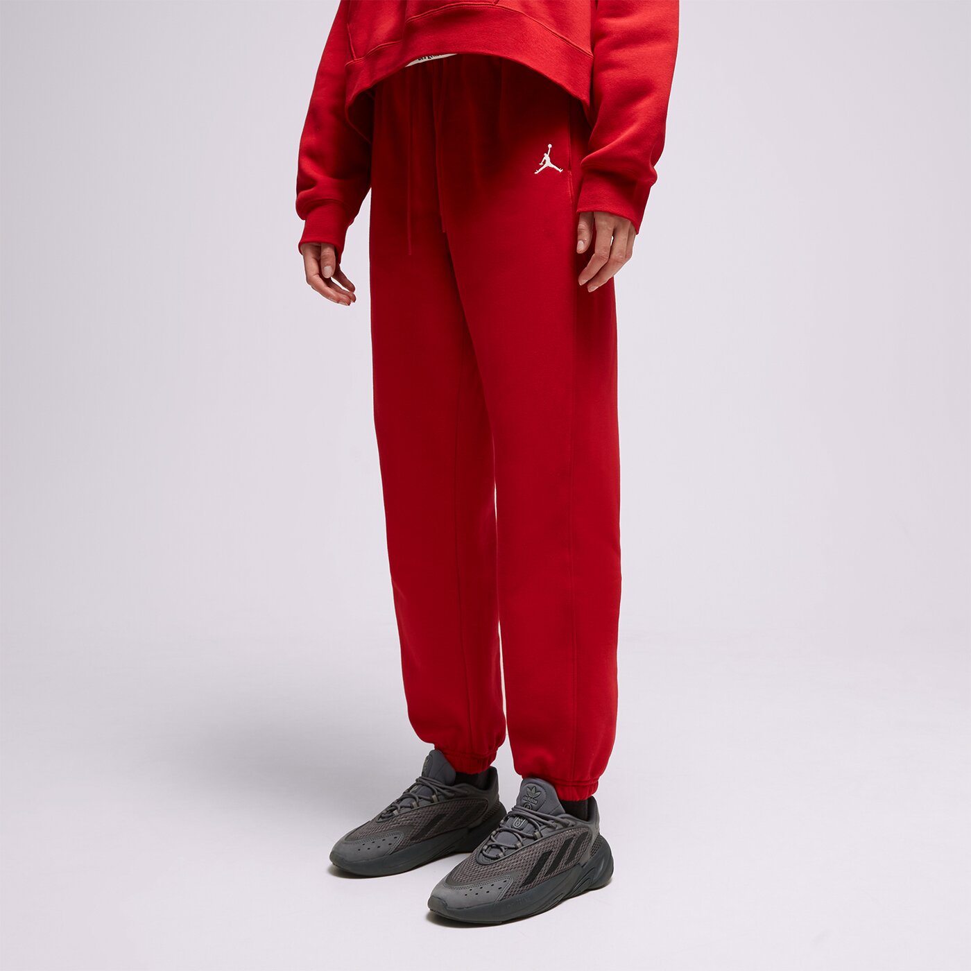 Дамски панталони JORDAN ПАНТАЛОНИ W J BRKLN FLC fn4494-687 цвят червен