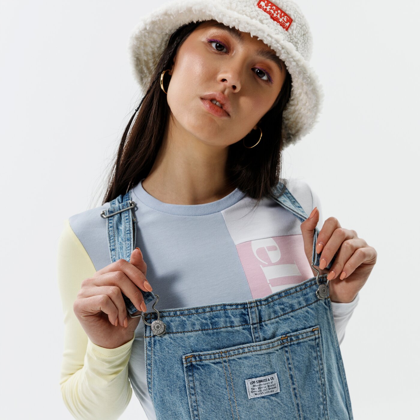 Дамски панталони LEVI'S ПАНТАЛОНИ VINTAGE OVERALL 85315-0012 цвят син