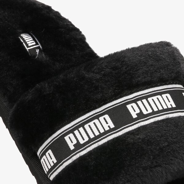 Дамски чехли и сандали PUMA FLUFF  38493701 цвят черен