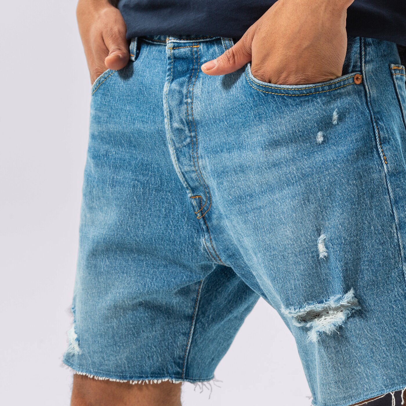 Мъжки къси панталони LEVI'S ШОРТИ 501 93 SHORTS 85221-0026 цвят син