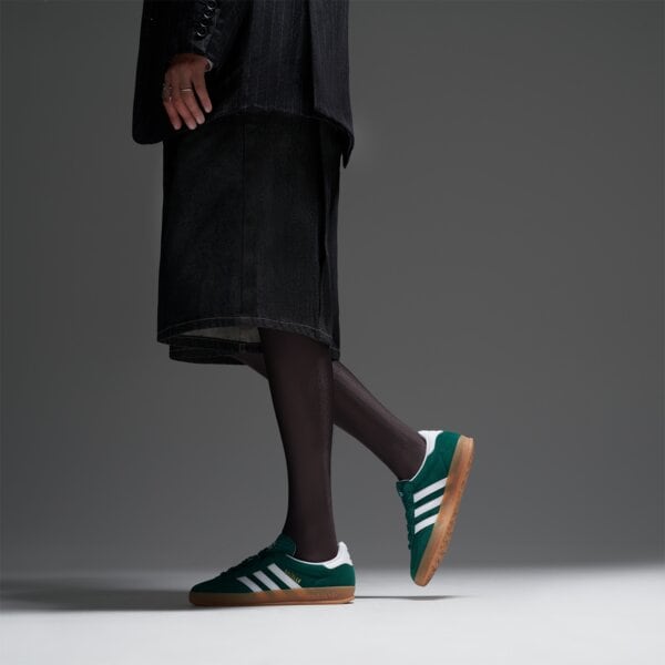 Детски маратонки ADIDAS GAZELLE INDOOR J js3800 цвят зелен