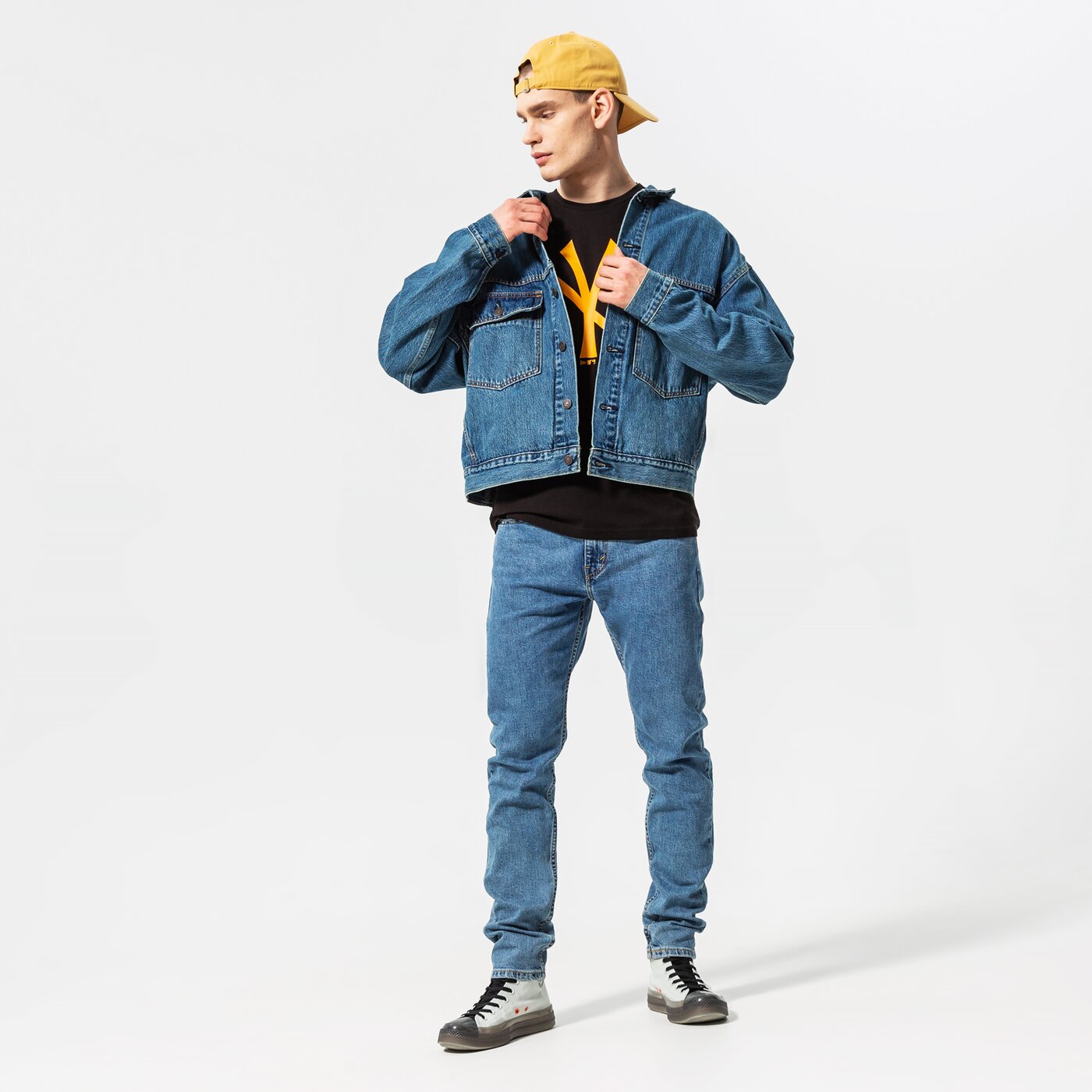 Мъжка тениска NEW ERA ТЕНИСКА TEAM LOGO NYY BLK 12893128 цвят черен