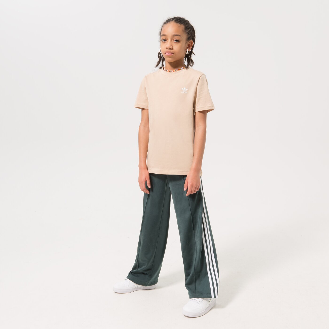 Детска тениска ADIDAS ТЕНИСКА GIRL hk2875 цвят бежов