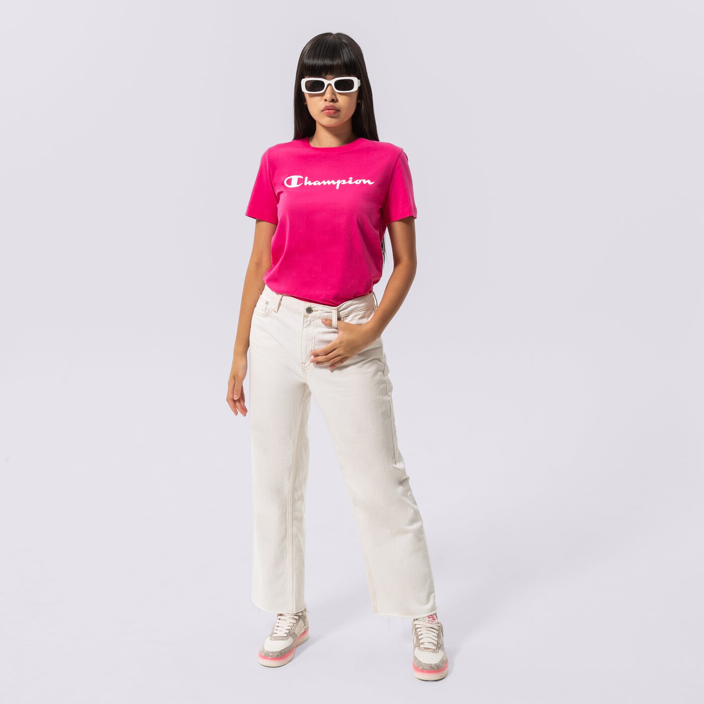 Дамска тениска CHAMPION ТЕНИСКА CREWNECK ТЕНИСКА 114911ps025 цвят розов