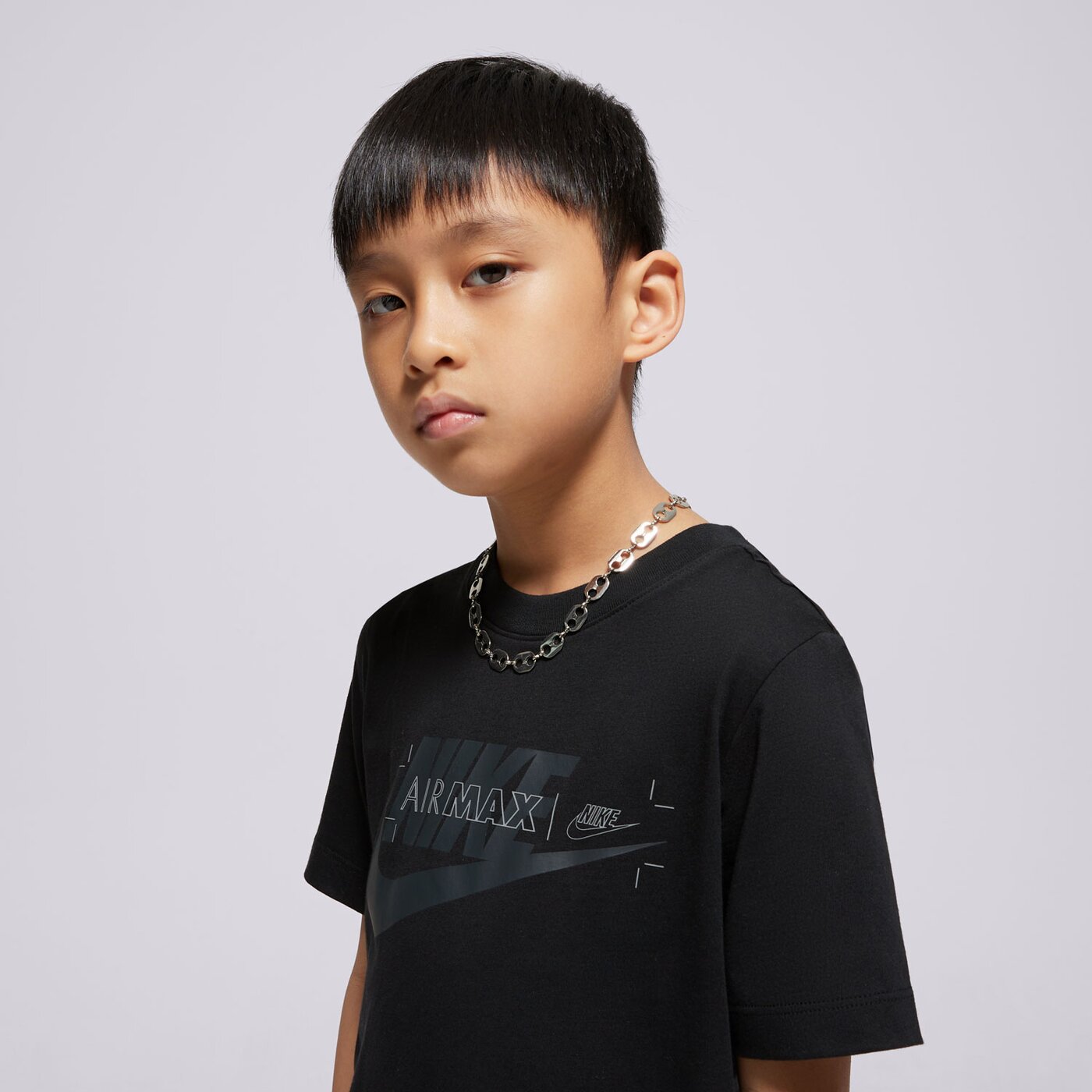 Детска тениска NIKE ТЕНИСКА B NSW AIR MAX TEE B dd9247-010 цвят черен