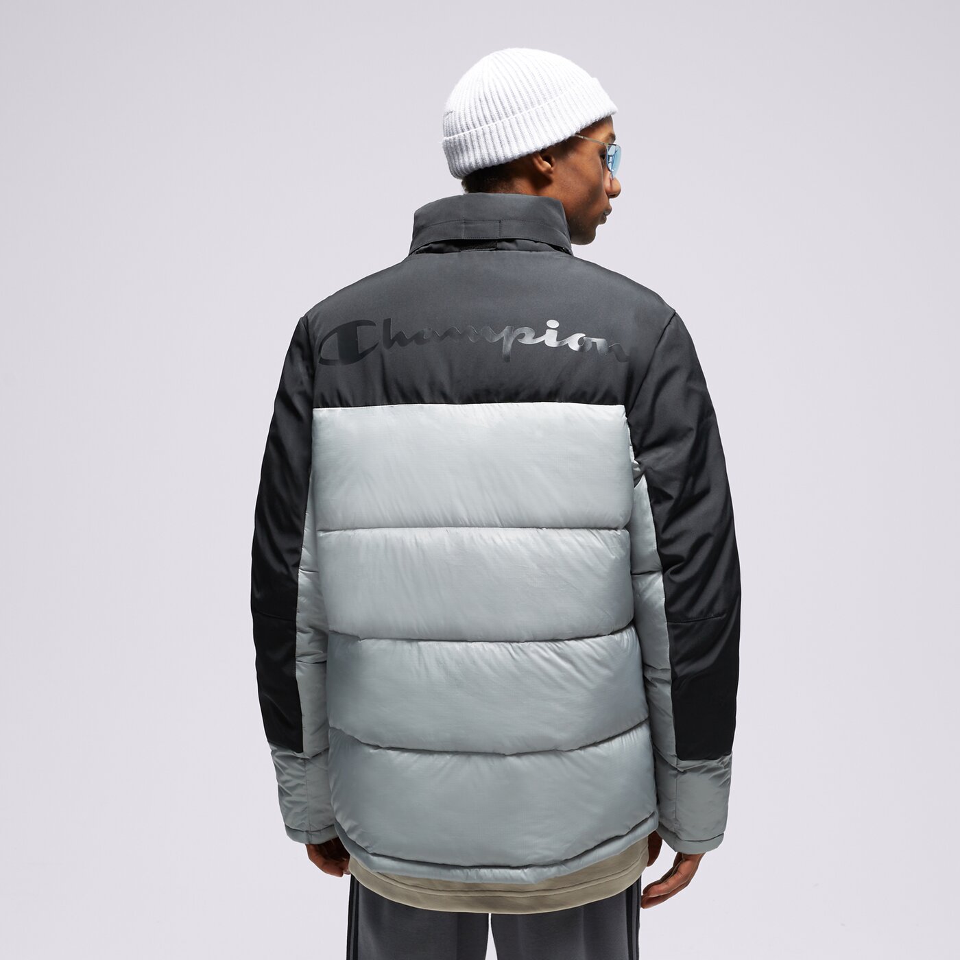 Мъжко зимно яке CHAMPION ЯКЕ ПУХЕН JACKET 219191es051 цвят сив