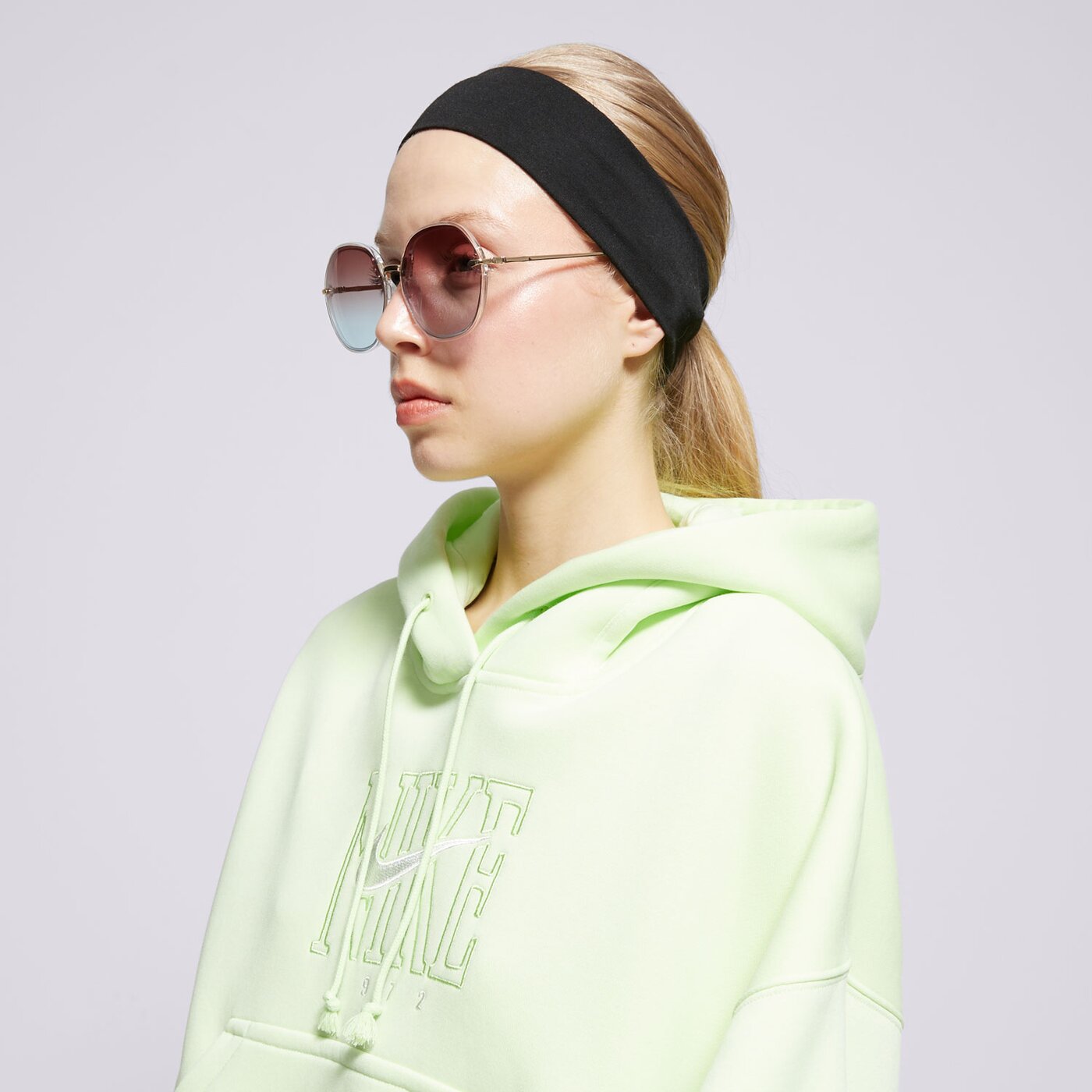 Дамски суичър NIKE СУИТЧЪР С КАЧУЛКА W   NSW PHNX FLC OOS GX PO HDY ib1984-360 цвят зелен