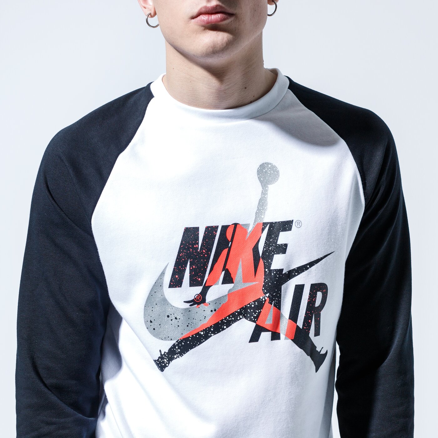 Мъжки суичър JORDAN СУИТЧЪР M J JUMPMAN CLSCS FLC CREW ck2848-100 цвят бял