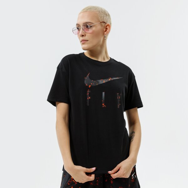 Дамска тениска NIKE ТЕНИСКА W NK DF SSNL SWSH FLY SS TEE NBA dm2552-010 цвят черен