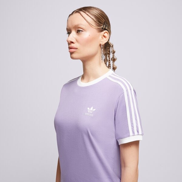 Дамска тениска ADIDAS ТЕНИСКА 3 STRIPES TEE ib7411 цвят виолетов