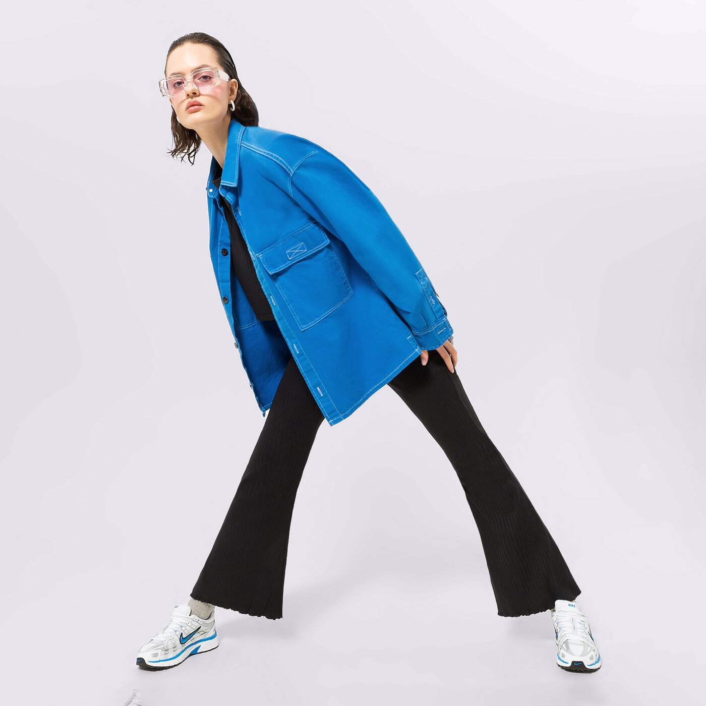 Дамски панталони NIKE ПАНТАЛОНИ W NSW RIB JRSY PANT dv7868-010 цвят черен