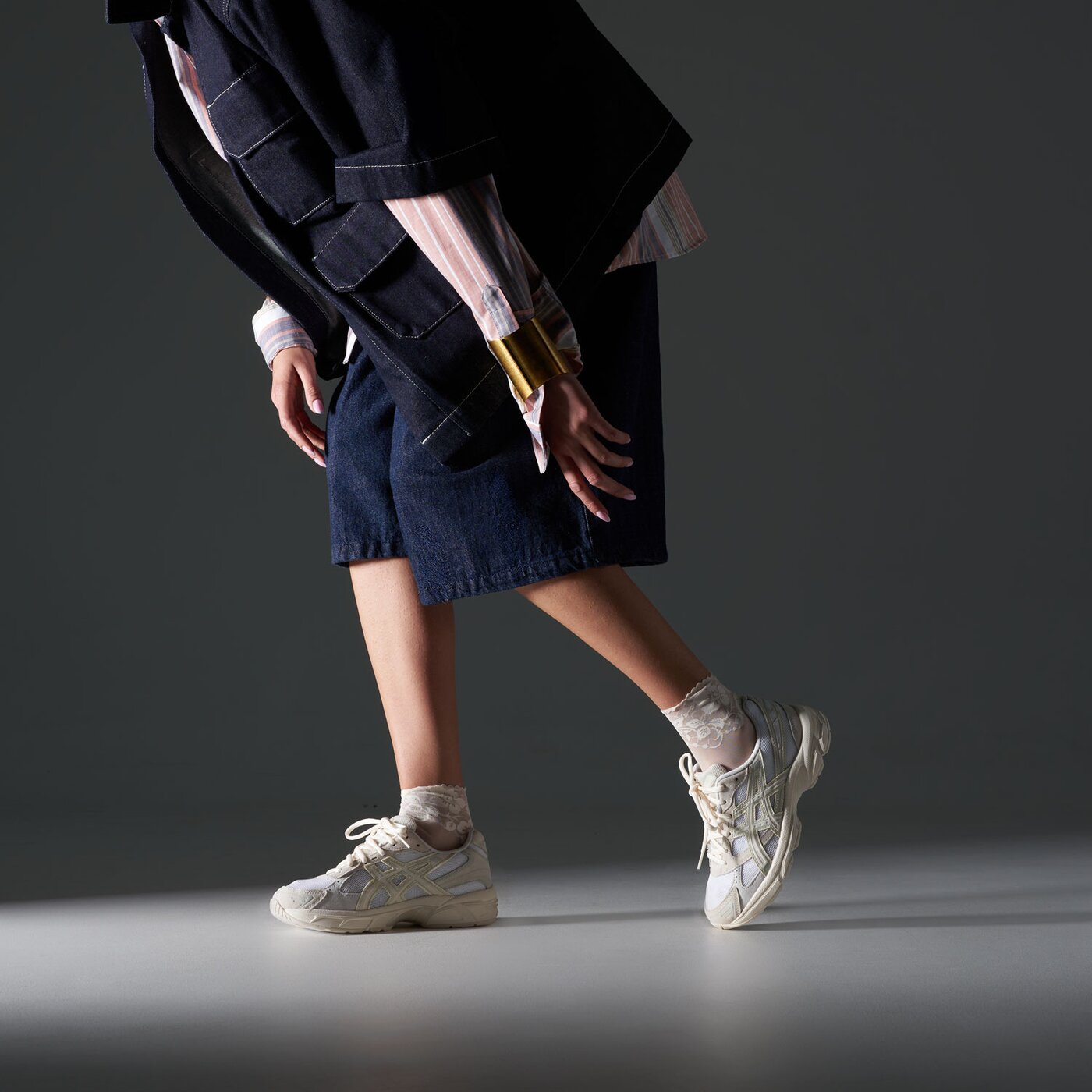 Дамски маратонки ASICS GEL-1130 1202a163-100 цвят бежов