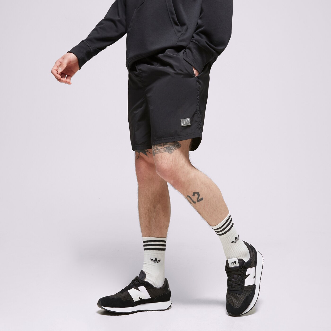 Мъжки къси панталони CONFRONT ШОРТИ SWIM BLACK cf123szm07006 цвят черен