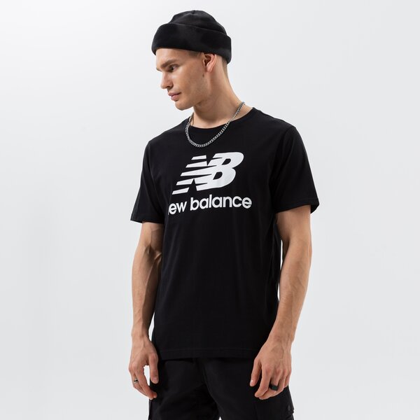 Мъжка тениска NEW BALANCE ТЕНИСКА ESSENTIALS STACKED LOGO TEE mt01575bk цвят черен
