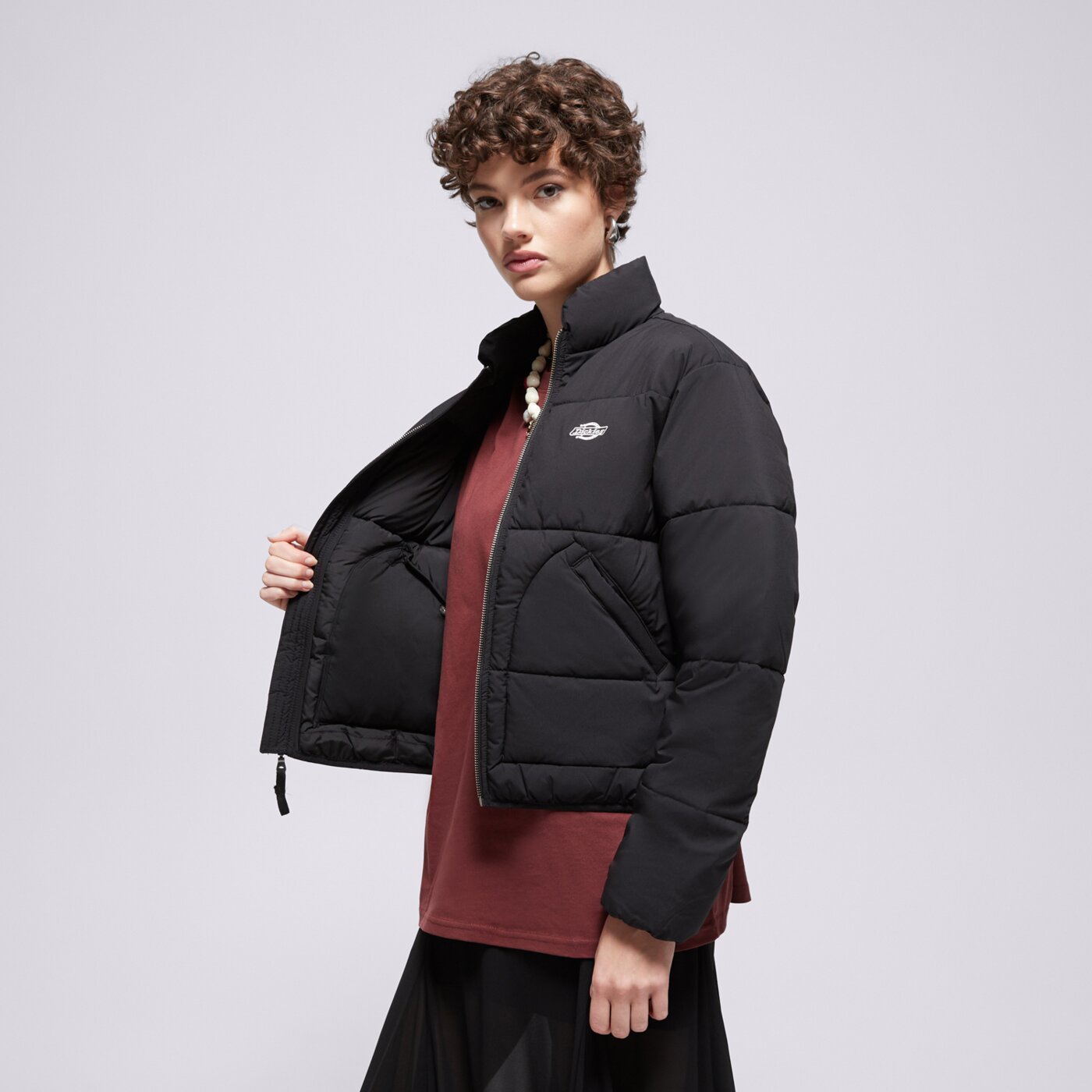 Дамско зимно яке DICKIES ЯКЕ ПУХЕН DICKIES DUCK CANVAS CARPENTER PANT W dk0a87ojblk1 цвят черен