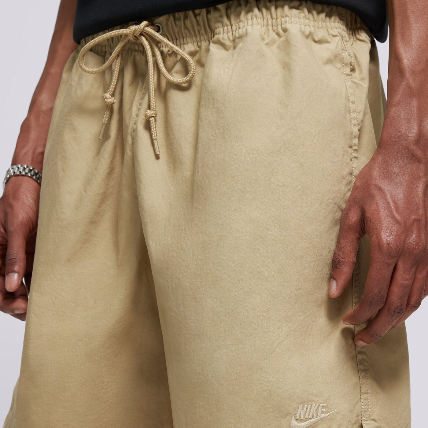 Мъжки къси панталони NIKE ШОРТИ M NK CLUB FLOW WASH SHORT hj1946-297 цвят бежов