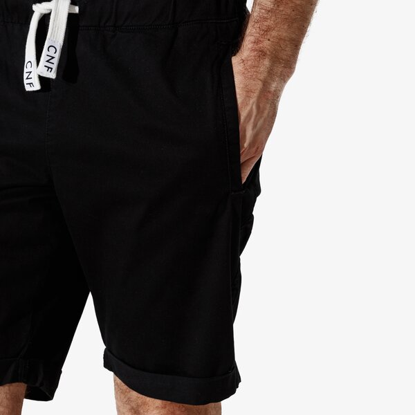 Мъжки къси панталони CONFRONT ШОРТИ CNF BASIC SHORTS cf19szm32005 цвят черен