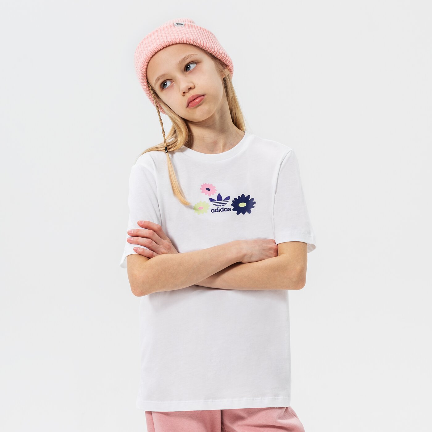 Детска тениска ADIDAS ТЕНИСКА TEE GIRL hf7467 цвят бял