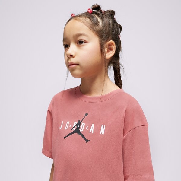 Детска тениска JORDAN ТЕНИСКА MJ HBR SUSTAINABLE GIRLS TEE GIRL 45b923p9i цвят розов