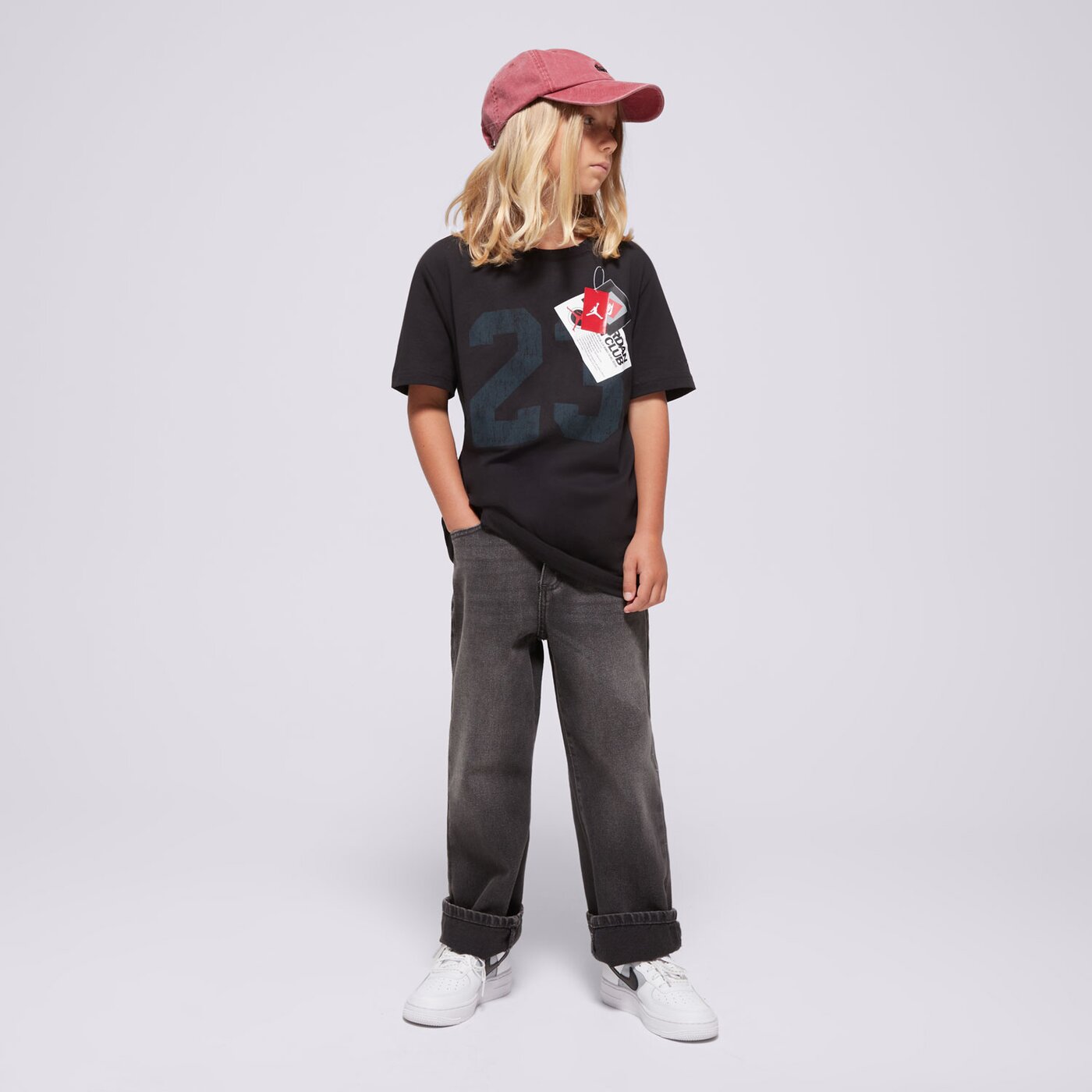 Детска тениска JORDAN ТЕНИСКА JDB AJ NEW WITH TAGS SS TEE BOY 95d372-023 цвят черен