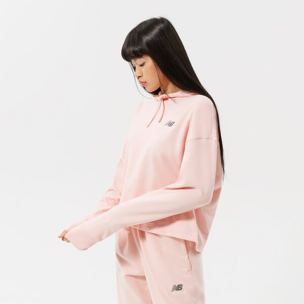 Дамски суичър NEW BALANCE СУИТЧЪР С КАЧУЛКА NB ESSENTIALS UNI-SSENTIALS CR ut21502pie цвят розов