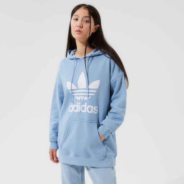 Дамски суичър ADIDAS СУИТЧЪР С КАЧУЛКА TRF HOODIE h33585 цвят син