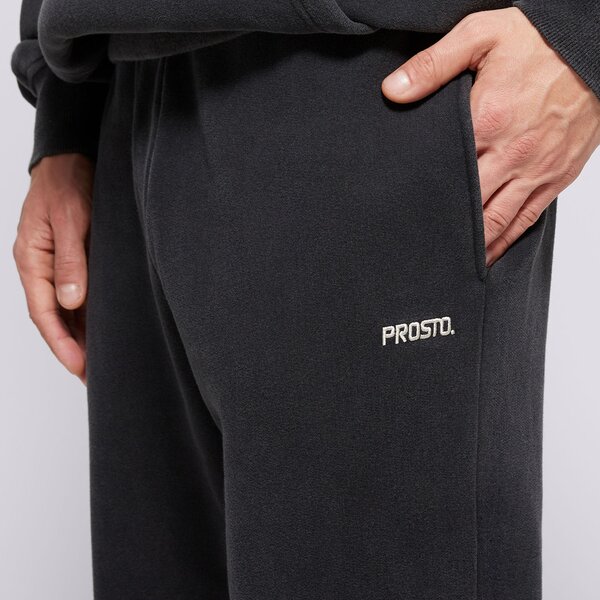 Мъжки панталони PROSTO ПАНТАЛОНИ SWEATPANTS DARN WASHED BLACK kl242mpan4031 цвят сив