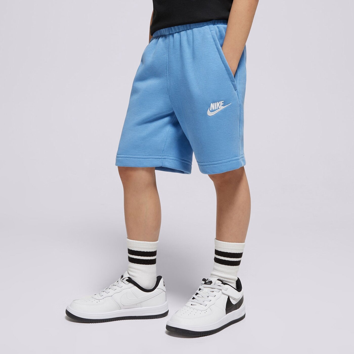  NIKE ШОРТИ K NSW CLUB FT SHORT LBR BOY fd3015-489 цвят черен