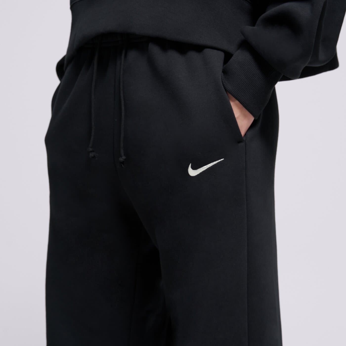Дамски панталони NIKE ПАНТАЛОНИ W NSW PHNX FLC HR PANT WIDE 2 ih1011-010 цвят черен