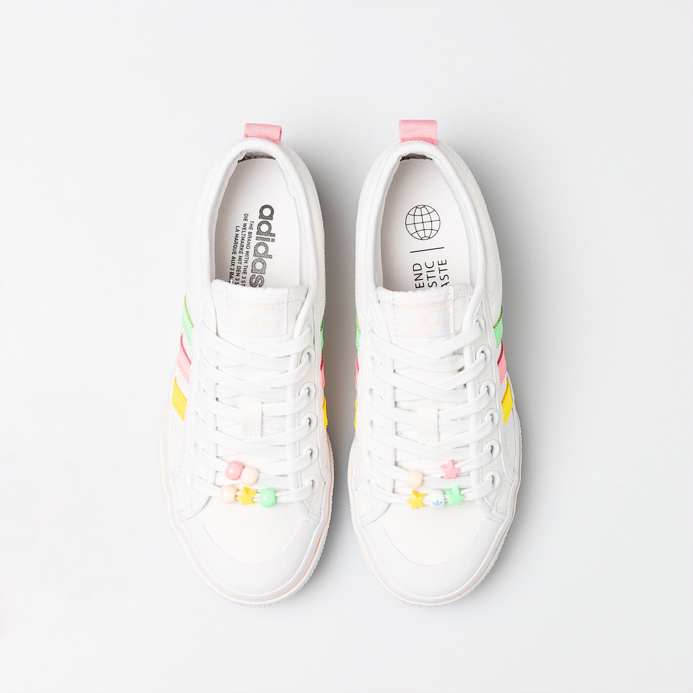 Детски маратонки ADIDAS NIZZA PLATFORM J gy9102 цвят бял