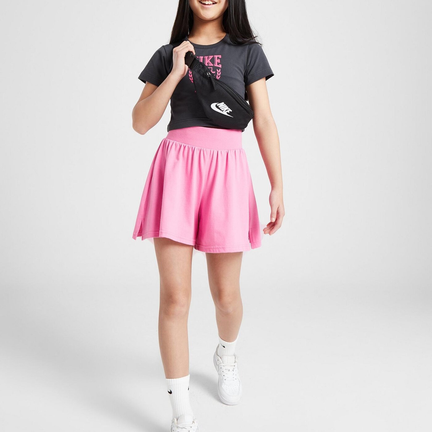 Детска тениска NIKE ТЕНИСКА G NSW TREND BABY TEE GIRL fv5308-060 цвят сив