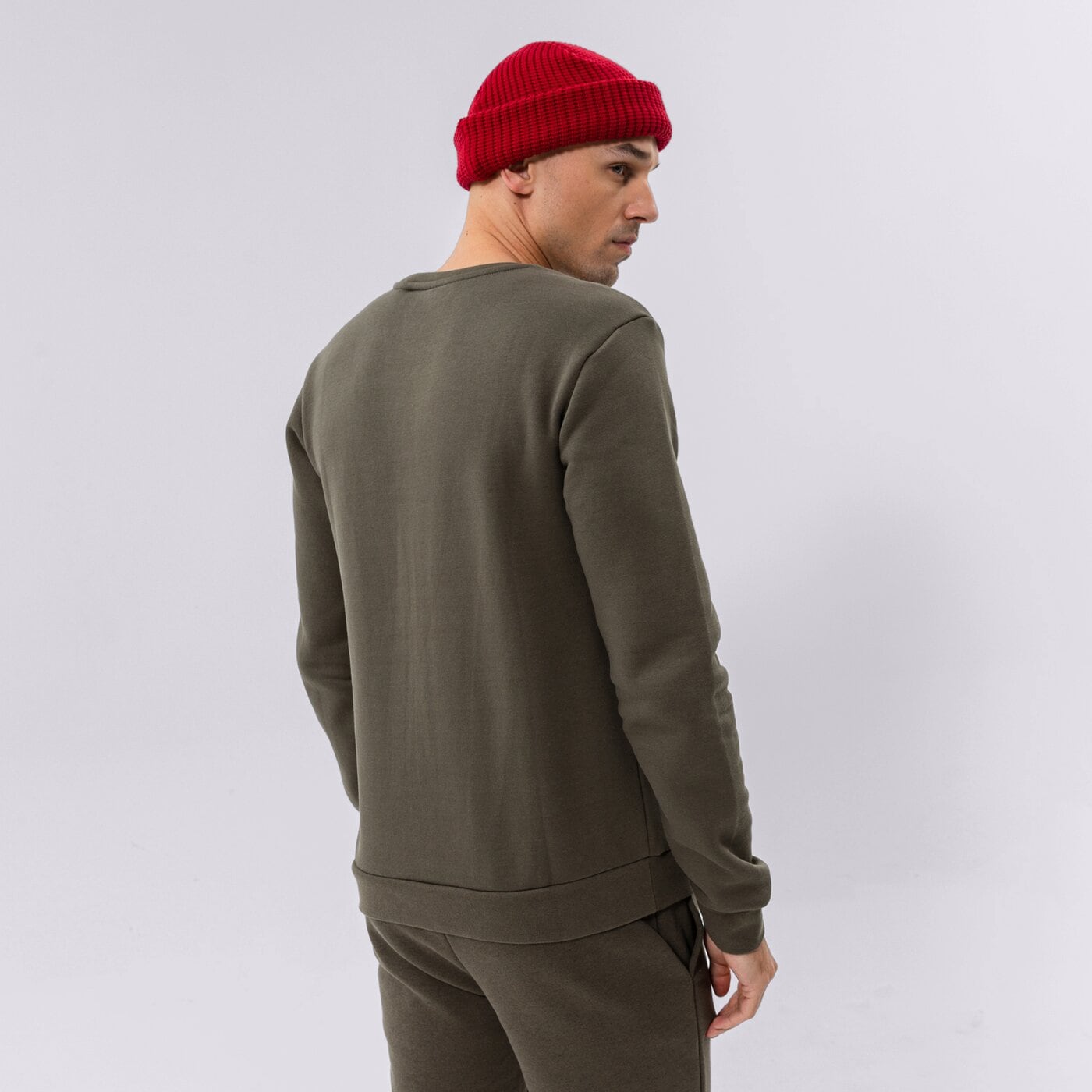 Мъжки суичър CONFRONT СУИТЧЪР SMALL LOGO CREW КАКИ cf321blm32001 цвят каки