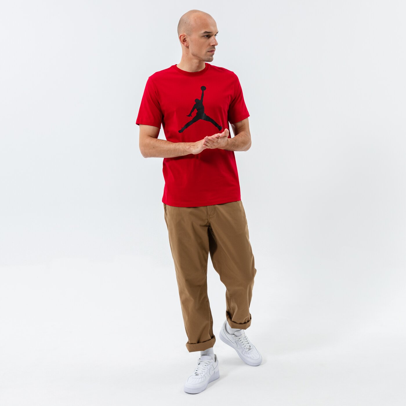 Мъжка тениска JORDAN ТЕНИСКА JUMPMAN 85 ТЕНИСКА cj0921-687 цвят червен