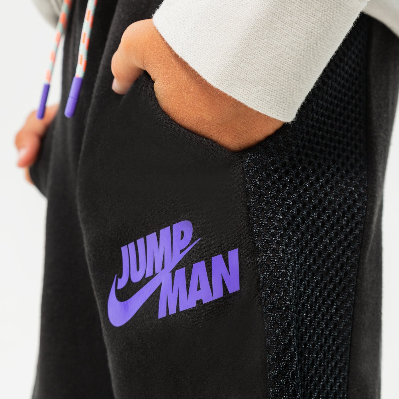  JORDAN ШОРТИ JUMPMAN X NIKE FT SHORT BOY 95b452-023 цвят черен