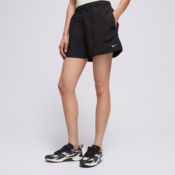 Дамски къси панталони NIKE ШОРТИ W NSW ESSNTL MR 5IN WVN SHRT fv6622-010 цвят черен