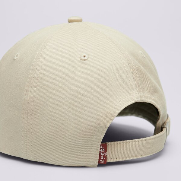 Дамска шапка с козирка LEVI'S ШАПКА LAZY GIRL LOGO CAP  000ag-0002 цвят бежов