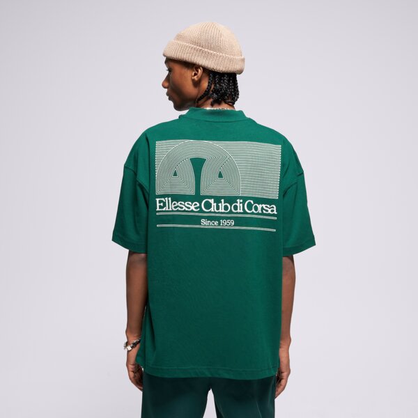Мъжка тениска ELLESSE ТЕНИСКА CLUB DI CORSA TEE DGREEN shb23147502 цвят зелен