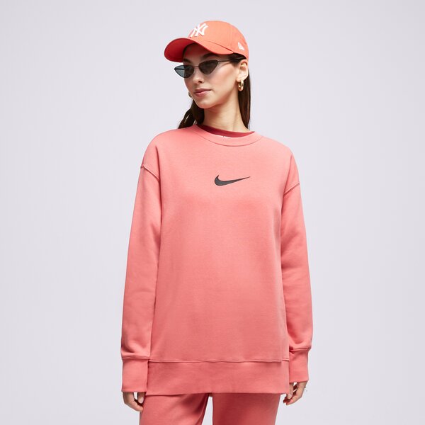 Дамски суичър NIKE СУИТЧЪР MIDI SWSH CREW ADOBE SWEATSHIRT fd1128-655 цвят розов