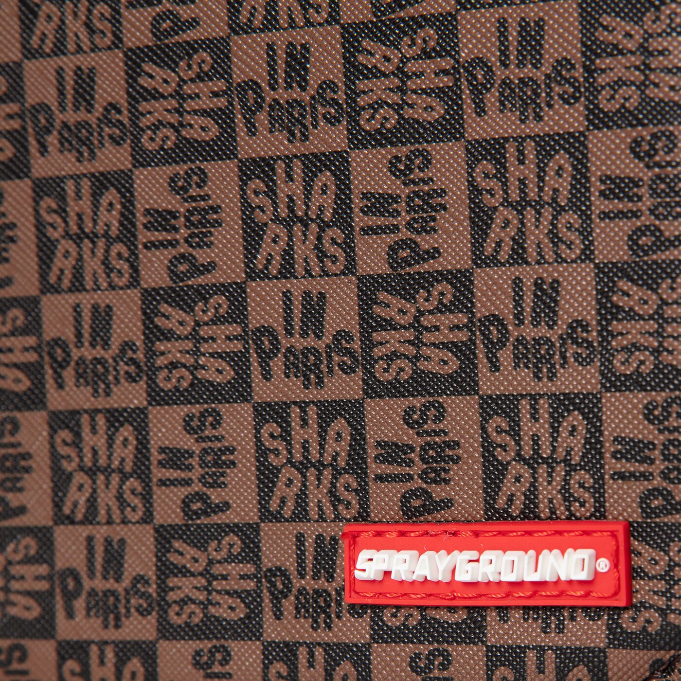 Дамски сак SPRAYGROUND ЧАНТА SHARKS IN PARIS CHECK 910b4959nsz цвят кафяв