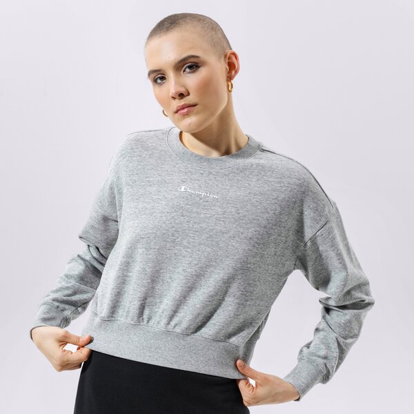 Дамски суичър CHAMPION СУИТЧЪР CREWNECK SWEATSHIRT 112588em029 цвят сив