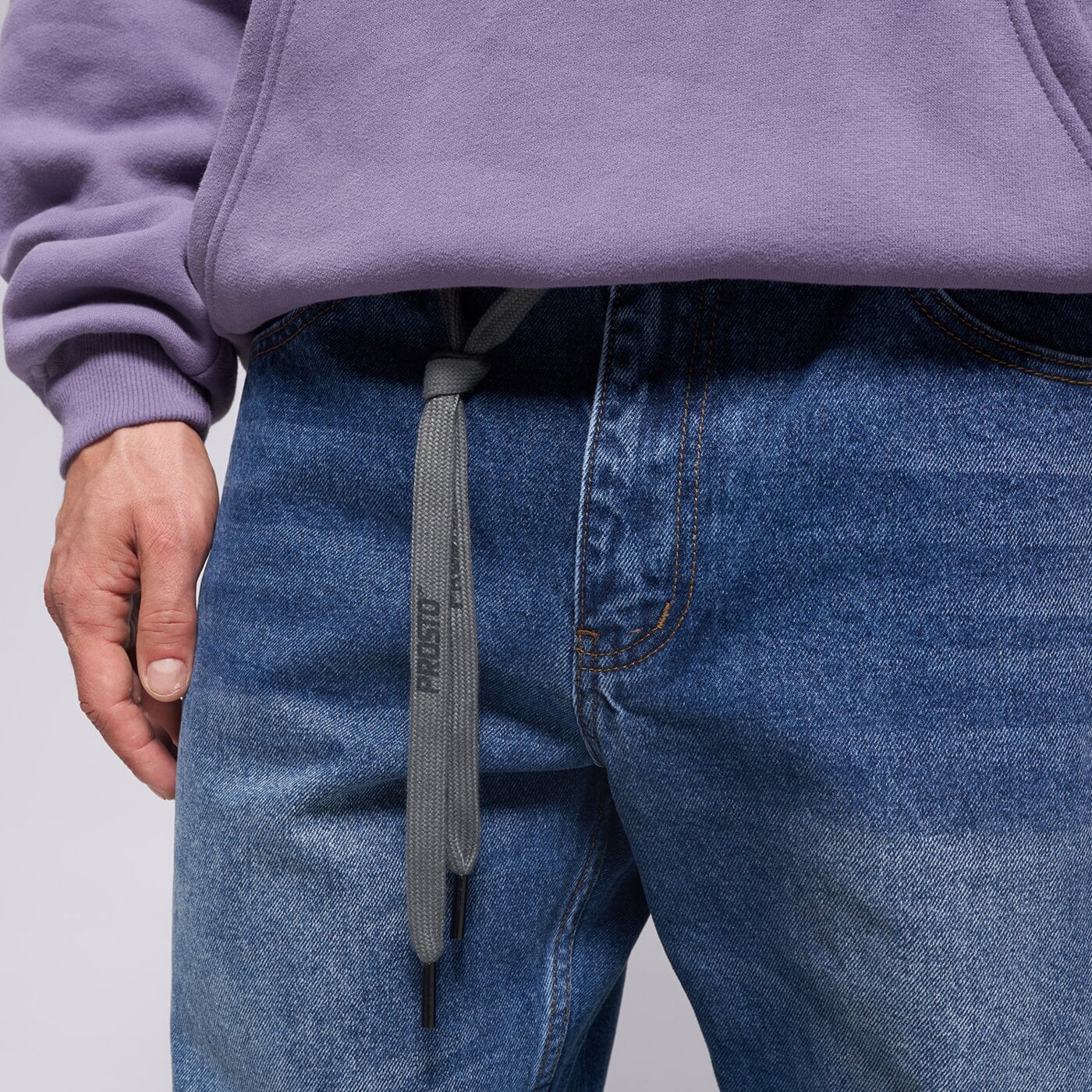 Мъжки панталони PROSTO ДЪНКОВИ ПАНТАЛОНИ BAGGY TARMAC BLUE kl252mpan3012 цвят син