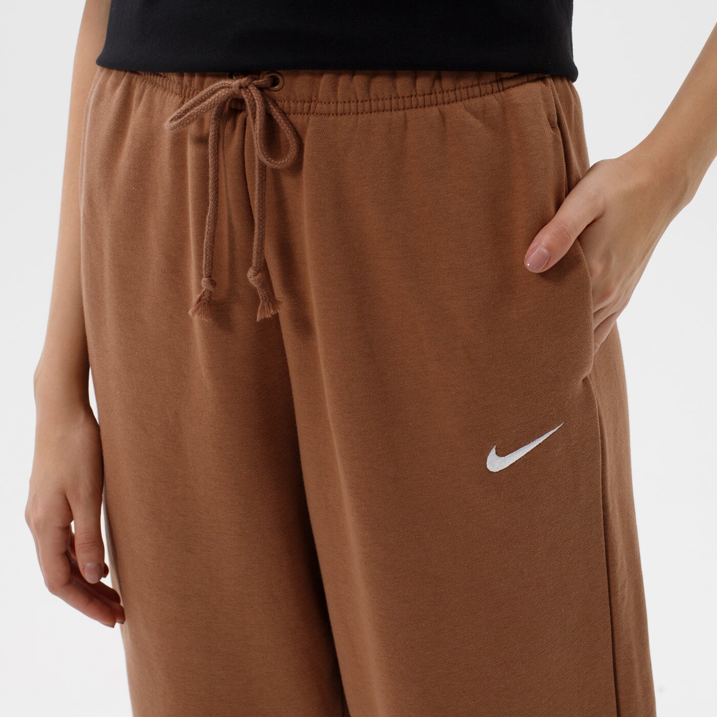 Дамски панталони NIKE ПАНТАЛОНИ W NSW ESSNTL FLC MR PNT CLCTN dd5636-256 цвят бежов