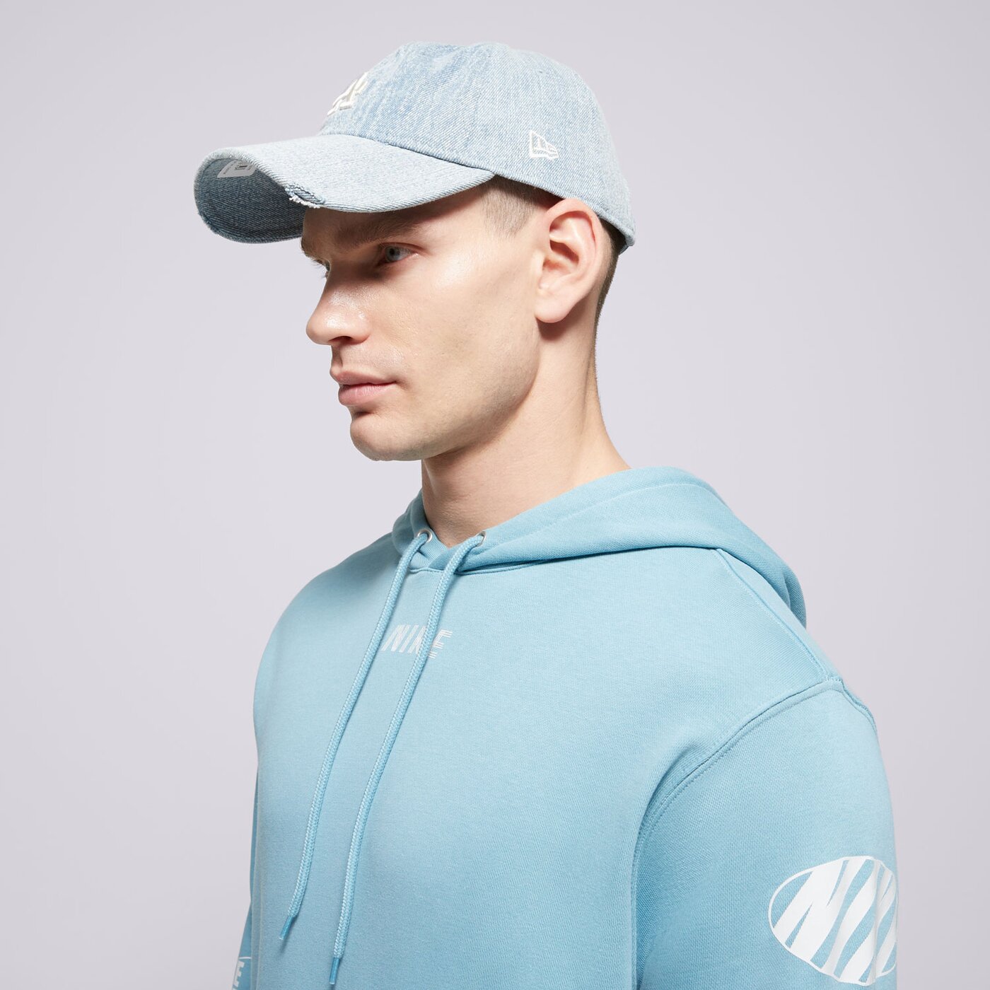 Мъжки суичър NIKE СУИТЧЪР С КАЧУЛКА M   NK CLUB FT HOODIE CYCLE GX hj2508-464 цвят син