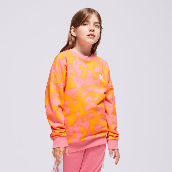 Детски суичър ADIDAS СУИТЧЪР CREW GIRL it7307 цвят розов