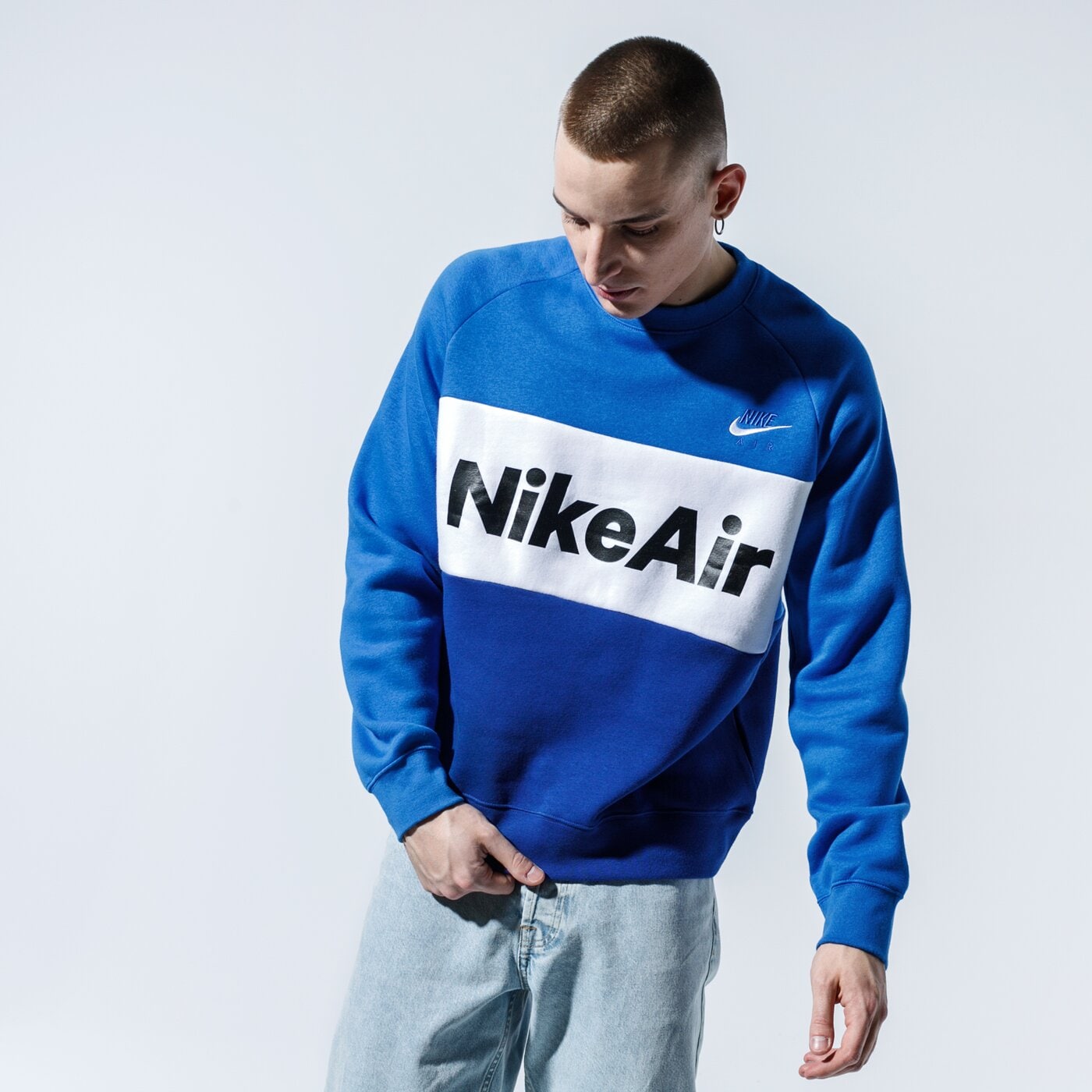 Мъжки суичър NIKE СУИТЧЪР AIR cj4827-480 цвят син