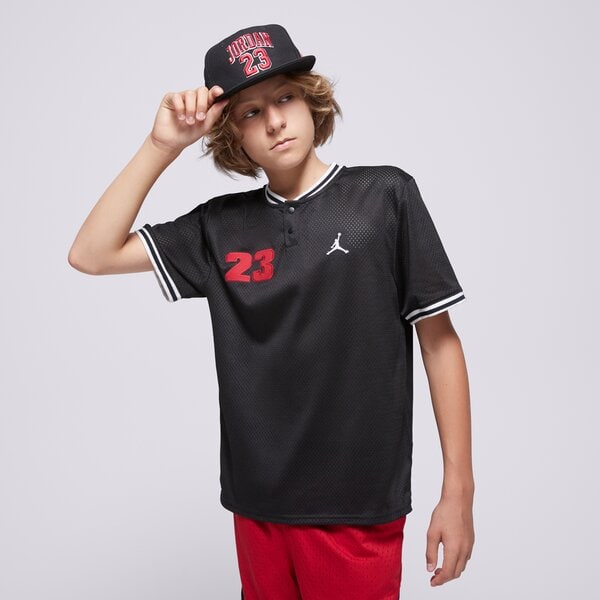 Детска тениска JORDAN ТЕНИСКА JDB JORDAN 23 ELEVATED JERSEY BOY 95d680-023 цвят черен