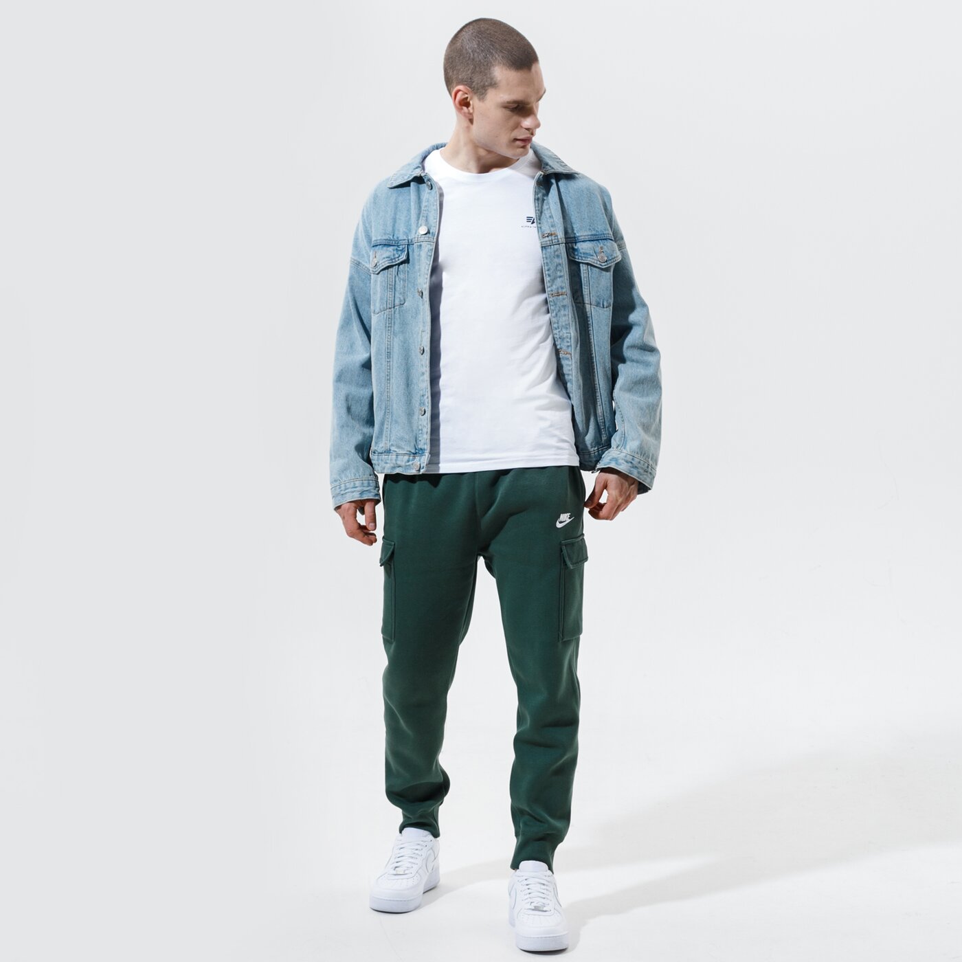 Мъжка тениска ALPHA INDUSTRIES ТЕНИСКА BASIC LS SMALL LOGO 198517-09 цвят бял