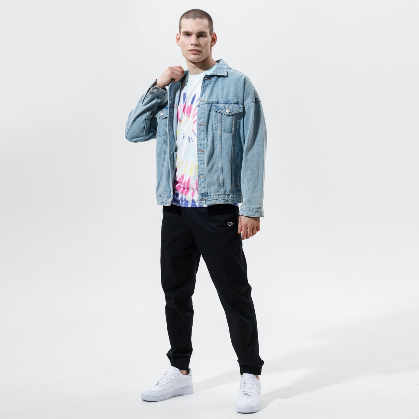 Мъжки панталони CHAMPION ПАНТАЛОНИ ELASTIC CUFF PANTS 214366kk001 цвят черен